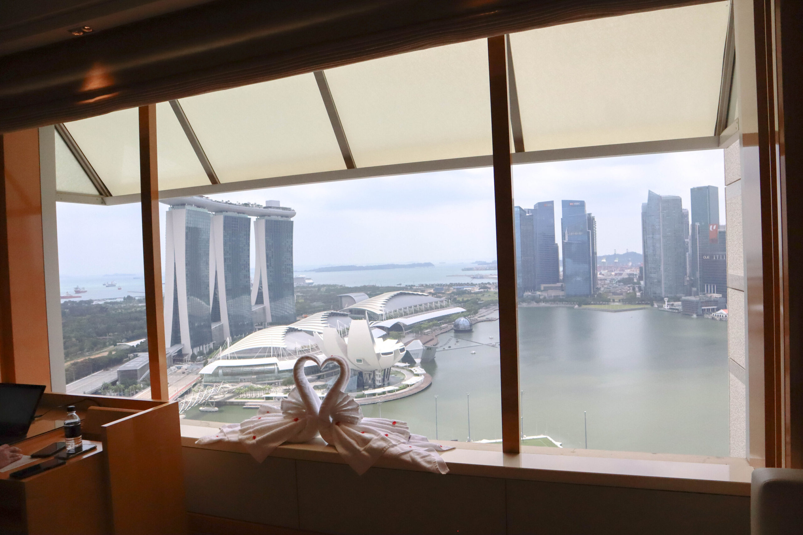 Ritz Carlton Singapore panoramic view of Singapore