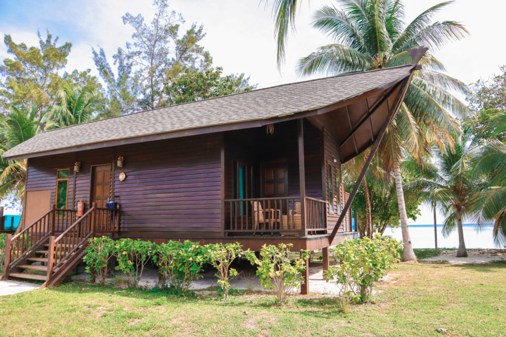Beach chalet room at Mataking island 
